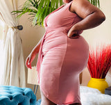 WnTCo Blush Mid Slash Plus Size Dress