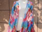 Colourful Print Beach Cover Up