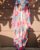 Colourful Print Beach Cover Up