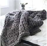 Stylish Luxury Chunky Knit Throw