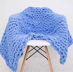 Heavy High Quality Luxury Chunky Knit Throw Blanket-120X150cm