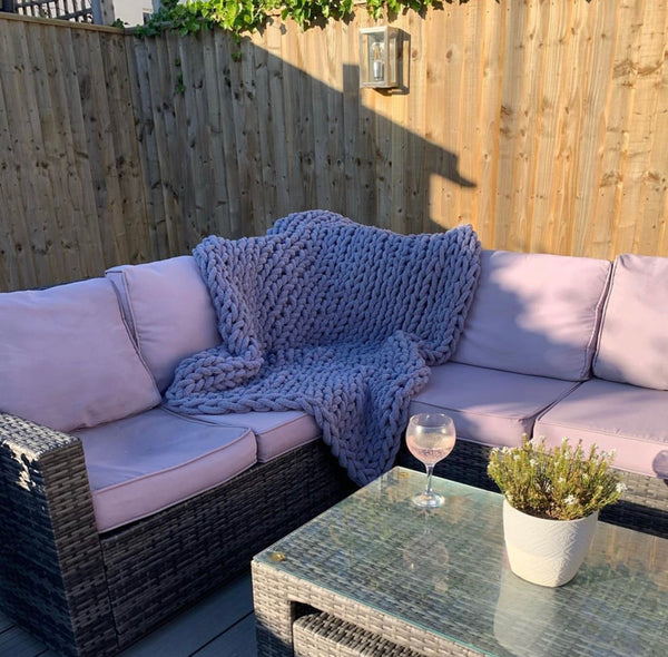 Heavy High Quality Luxury Chunky Knit Throw Blanket-120X150cm