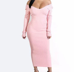 Olivia Pretty Girl Ribbed Dress