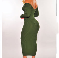 Olivia Pretty Girl Ribbed Dress