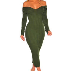 Olivia Pretty Girl Ribbed Dress