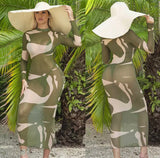 Army Green X Beach Cover Up