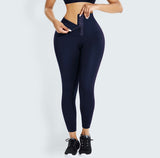 Hook Tummy Snatch Tight Fit Leggings- Various Colors