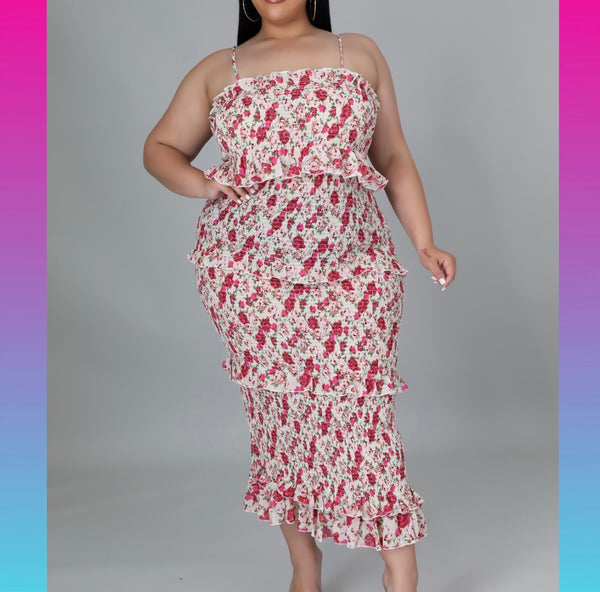 Elasticity Plus Size Dress-Wardrobenthings