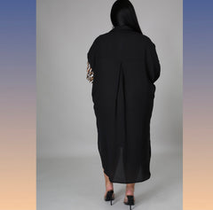 Green Orange Plus Size Tunic Dress- Wardrobenthings