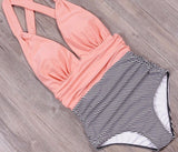 Strippy swimsuit