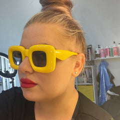 Diva Square Retro Shades Sunglasses Eyewear