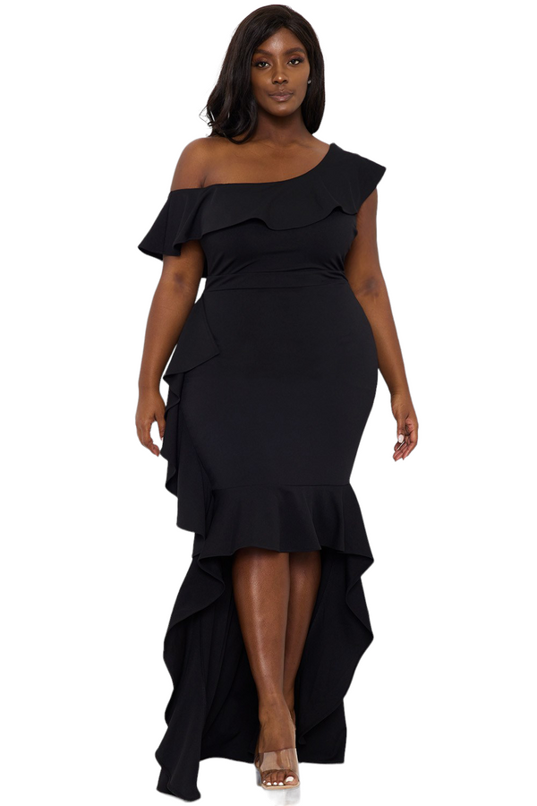 Heart me Ruffles High Quality Plus Size Dress