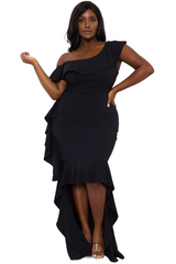 Heart me Ruffles High Quality Plus Size Dress