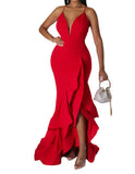 High Quality Mell Ruffles Bodycon  Dress