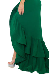 High Quality Mell Ruffles Bodycon  Dress