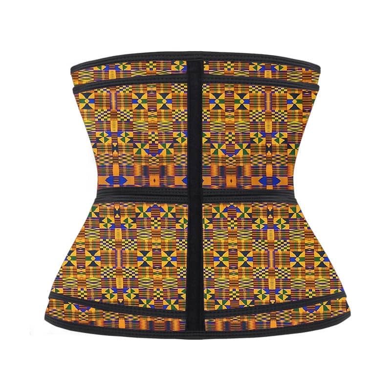 African Print Waist Trainer / Cincher Double