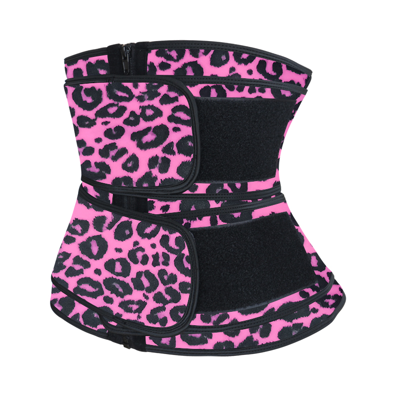 High Quality Leopard Print Waist Trainer / Cincher Double Belt