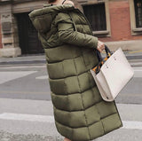 Miss Q Winter Long Bomber Parka Puffer jackets for women