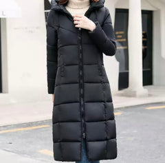 Miss Q Winter Long Bomber Parka Puffer jackets for women