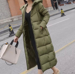 Miss Q Winter Long Bomber Parka Puffer jackets for women